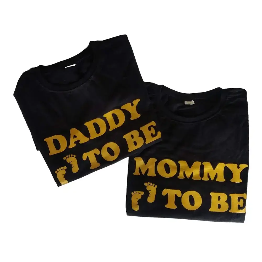 Order Daddy to be and Mommy to be T-shirts